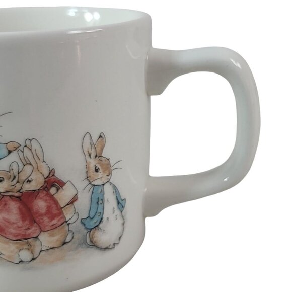 Wedgwood Beatrix Potter Peter Rabbit Cup Mug White 3" Once Upon a Time 1991 VTG - Picture 3 of 11